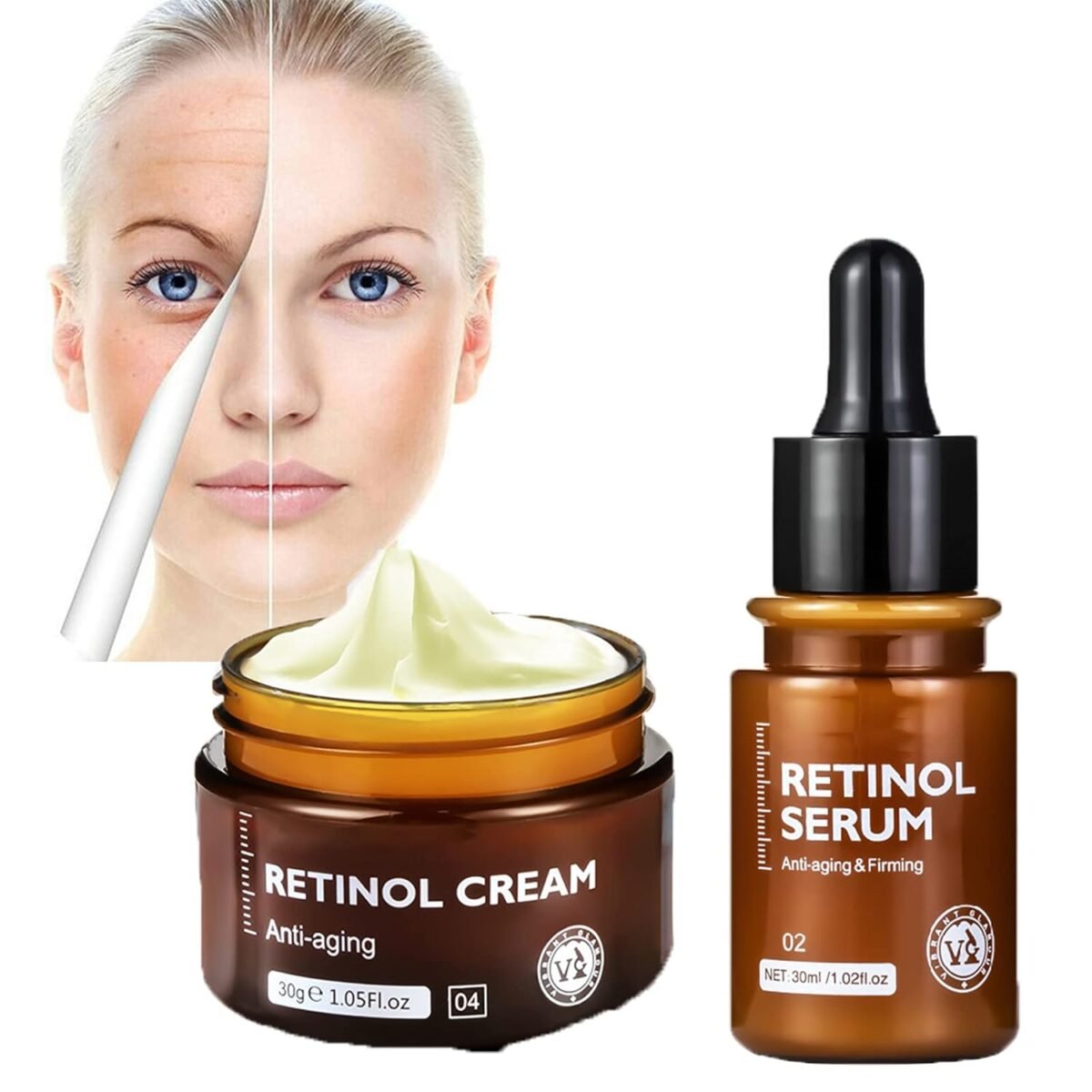 VIBRANT GLAMOUR FDA Retinol Cream + Serum Hyaluronic - Image 3