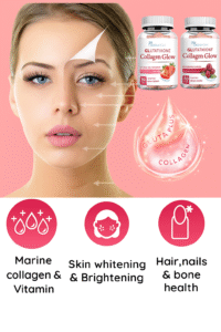 Nature Glow GLUTATHIONE COLLAGEN GLOW (60 gum) - Image 3