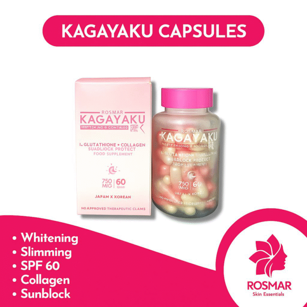 ROSMAR KAGAYAKU glutathione + collagen suplements (60 CAPS)